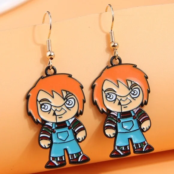 3 For $35 Chucky Horror Character Halloween Drop Dangle Earrings Child’s Play - Picture 1 of 4